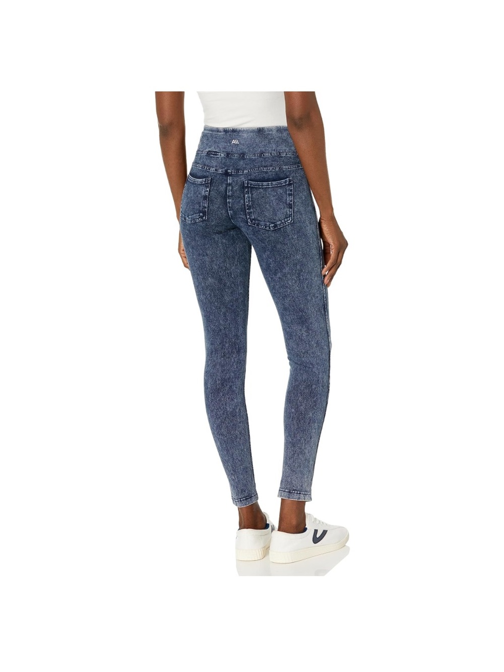 Marc New York Acid Wash Blue High-Rise Leggings - Picture 2 of 7